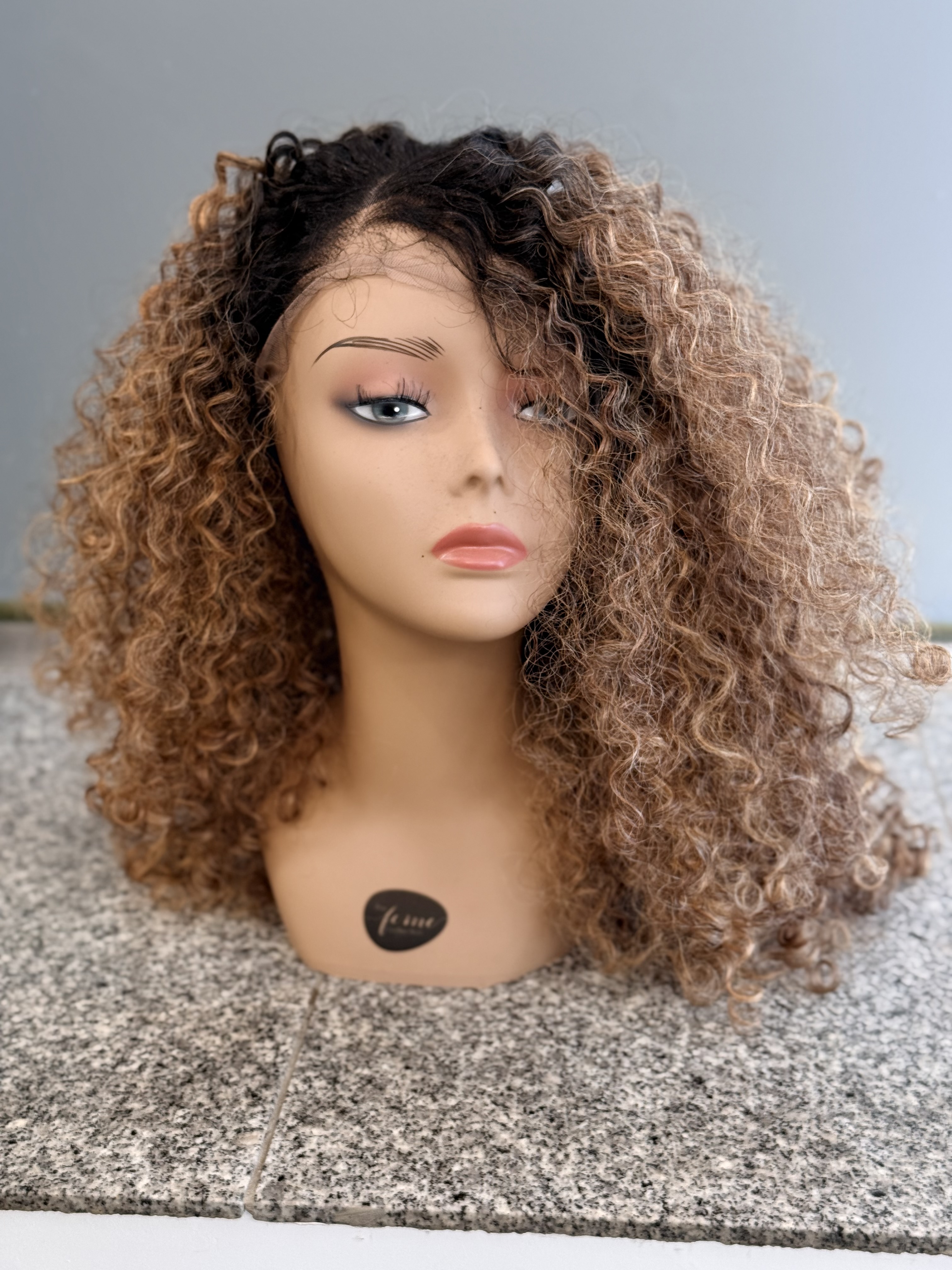 Lace Wig Curly Ombré