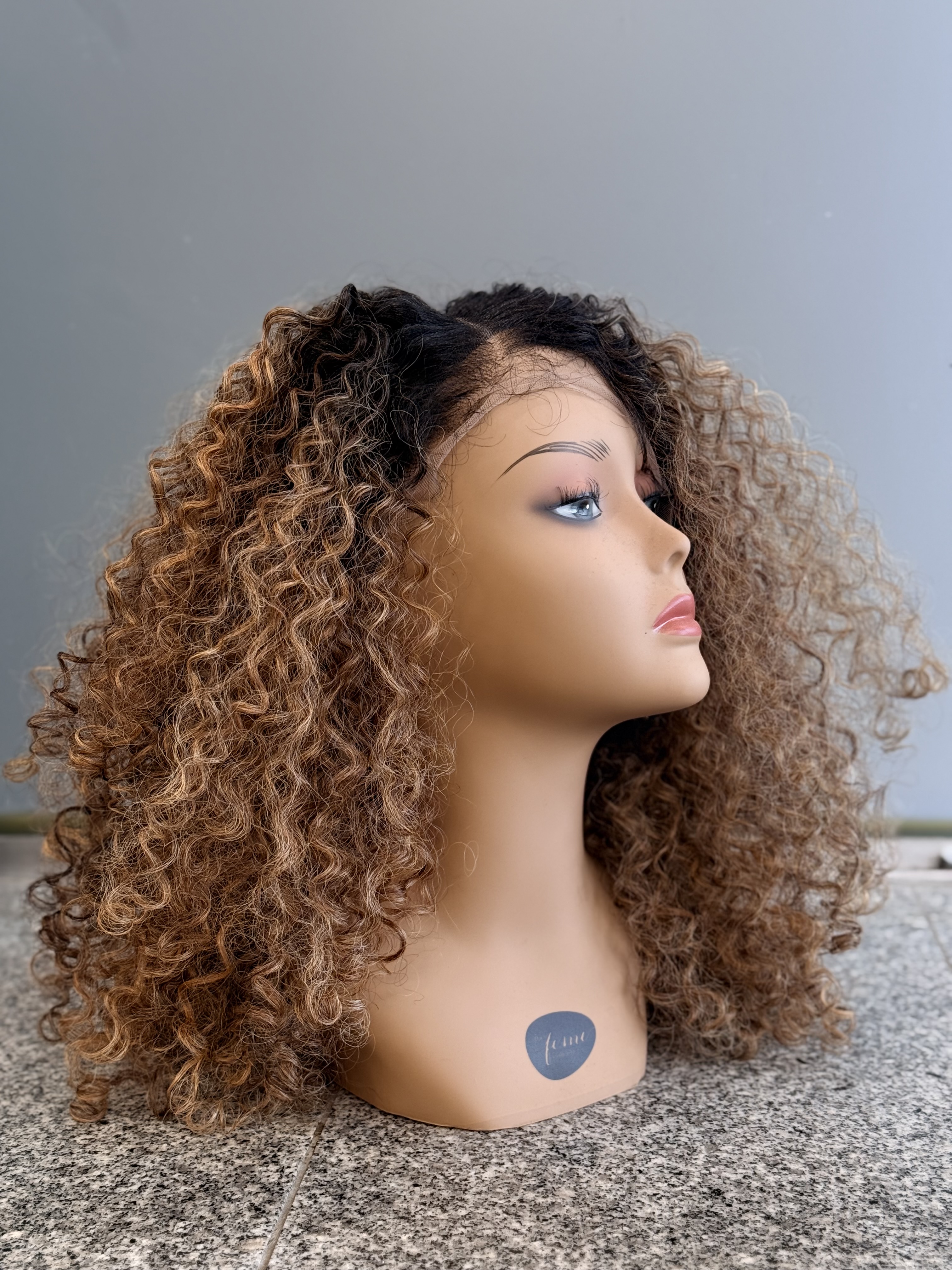 Lace Wig Curly Ombré