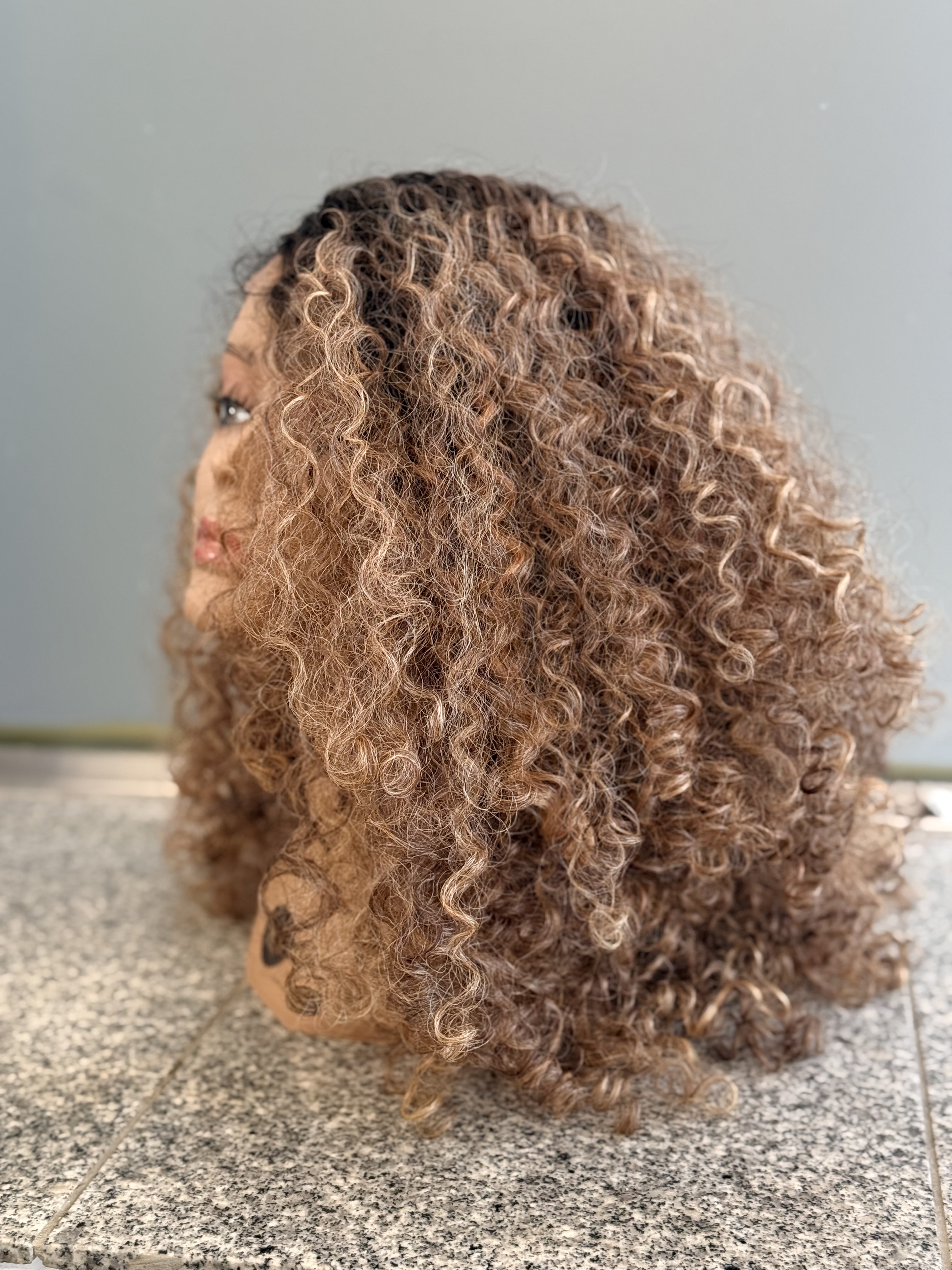 Lace Wig Curly Ombré