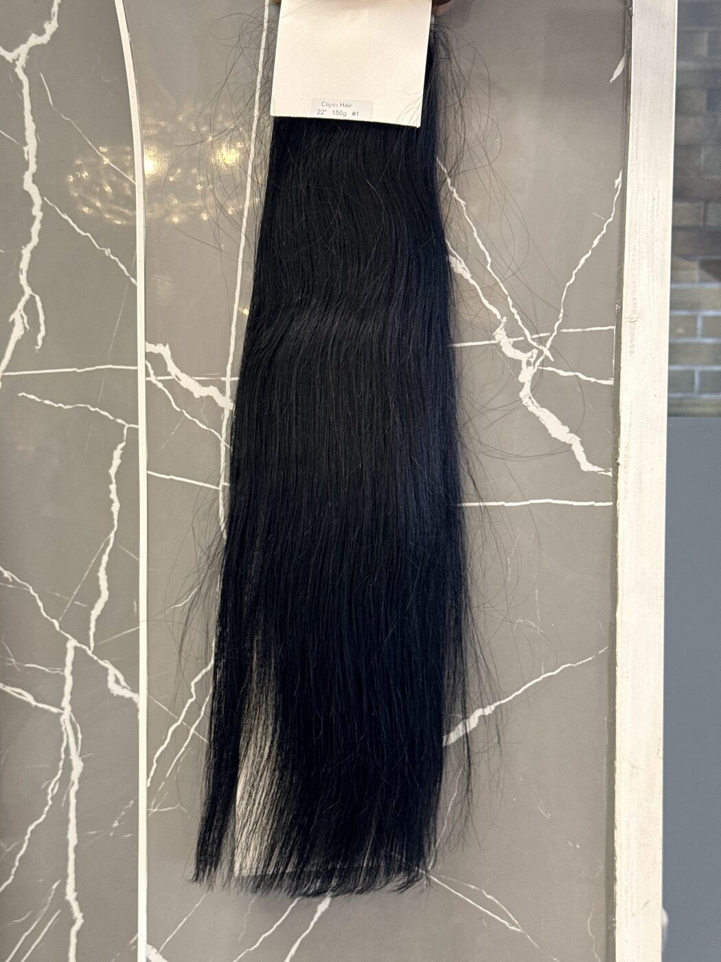 Clip-In Extensions Schwarz 22 Zoll